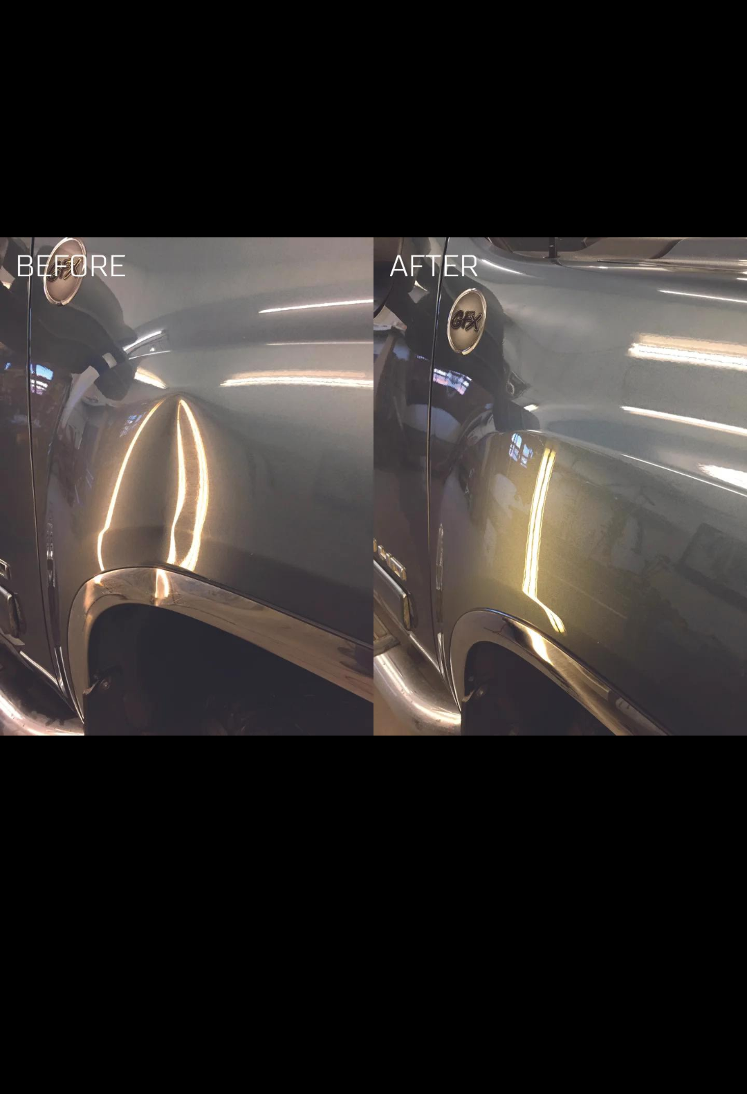 Quarter panel dent repair